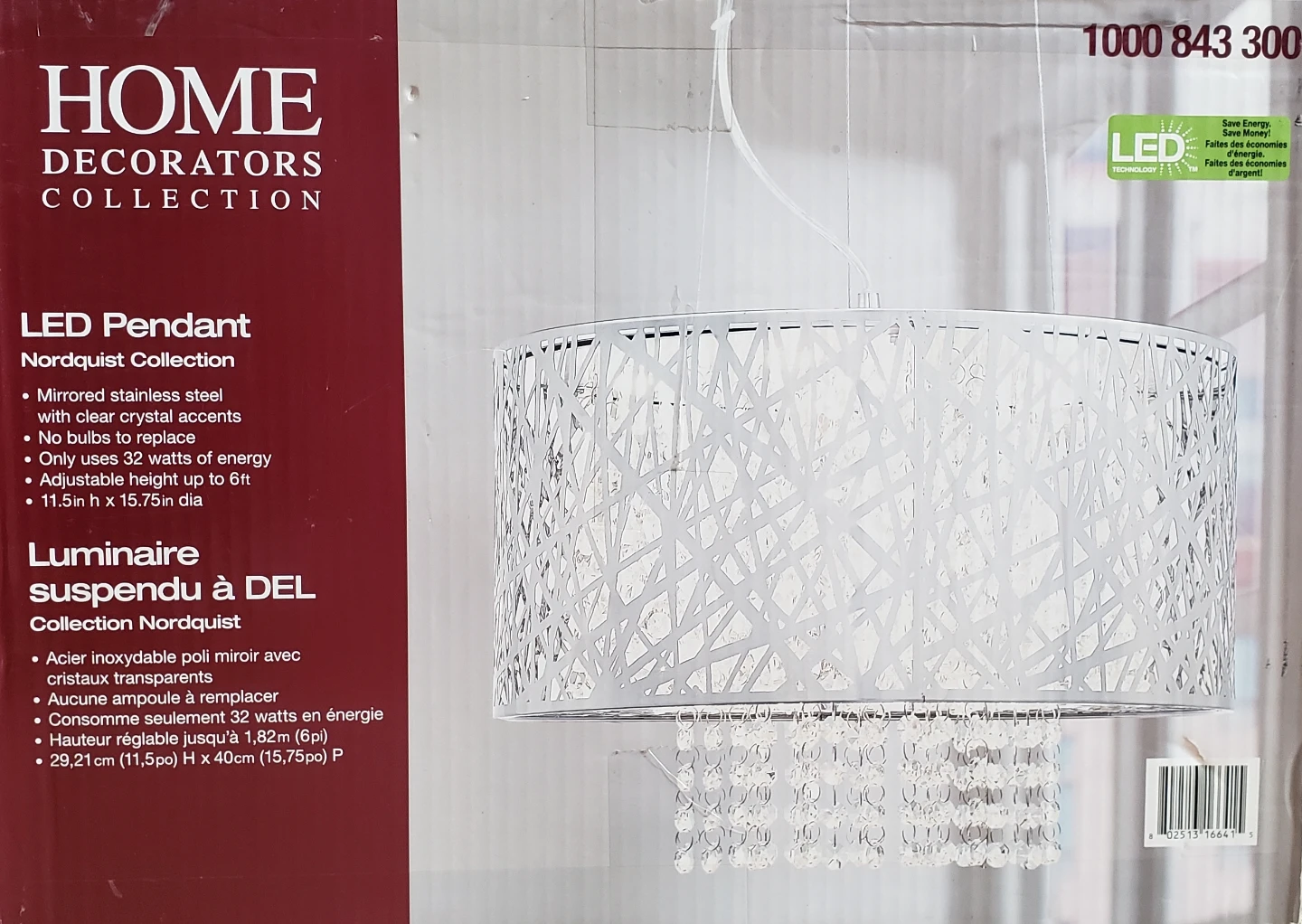 Home Decorators Collection LED Pendant Light