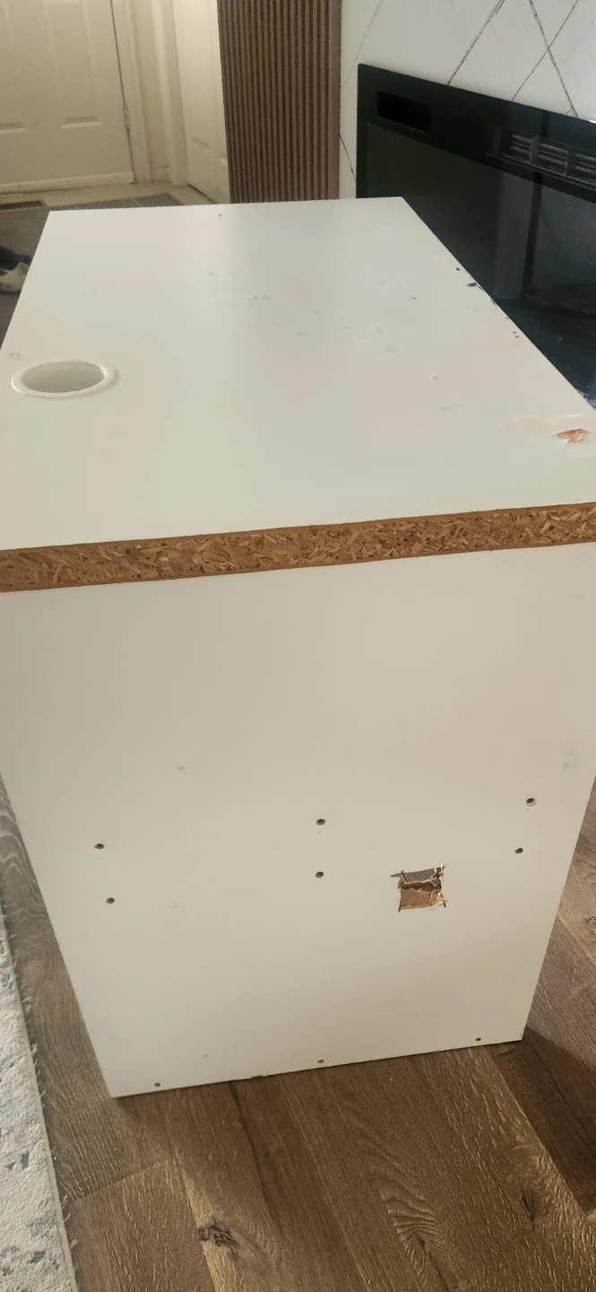 White Desk with Drawer - photo 2