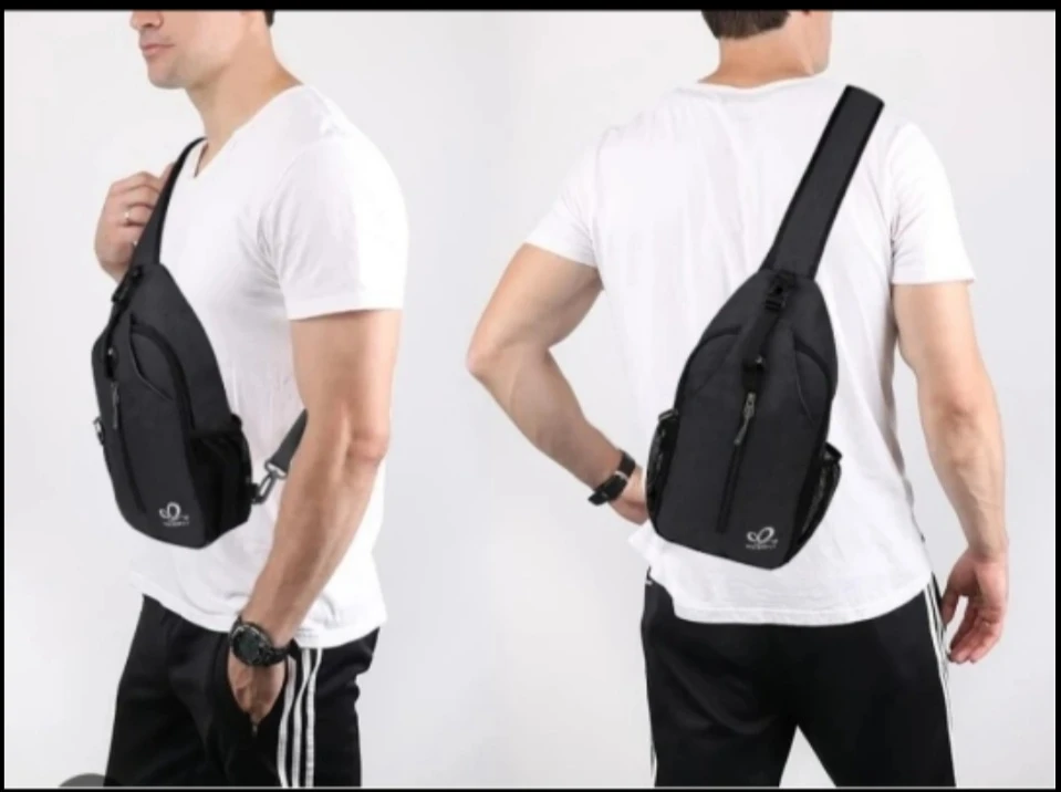 Waterfly Black Crossbody Sling Bag