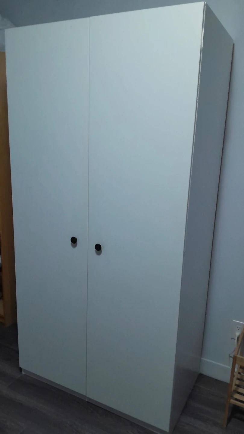 White Two-Door Wardrobe - photo 4