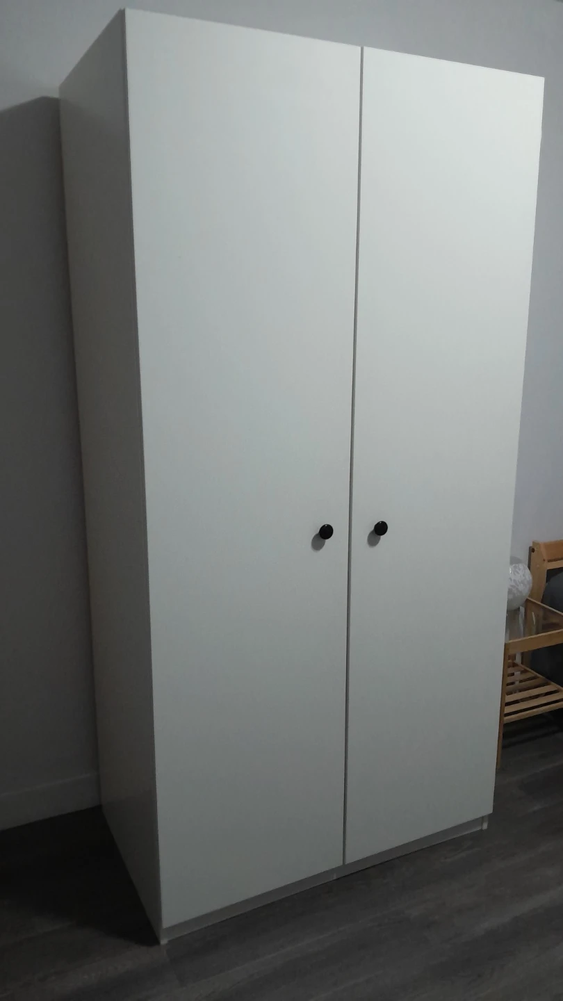 White Two-Door Wardrobe - photo 5