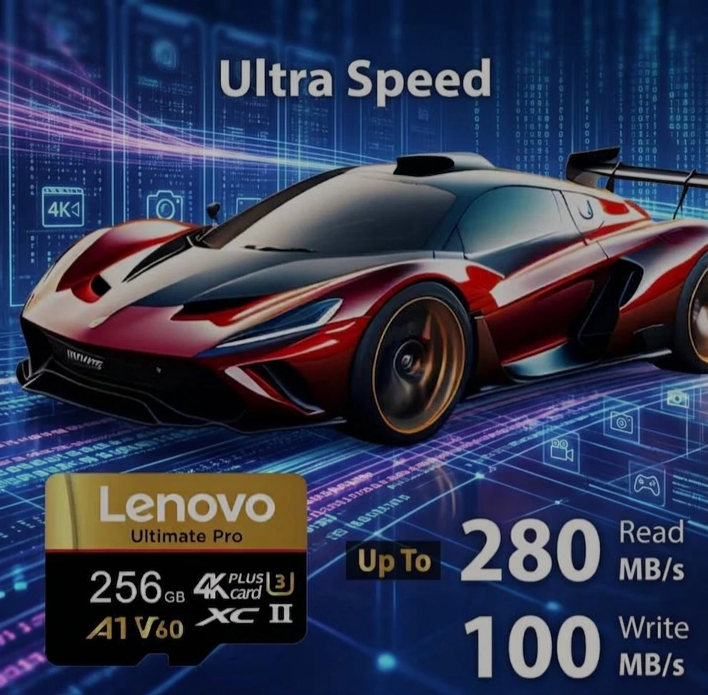 Lenovo Ultimate Pro 256GB MicroSDXC UHS-I U3 V30 A1 Memory Card - photo 4