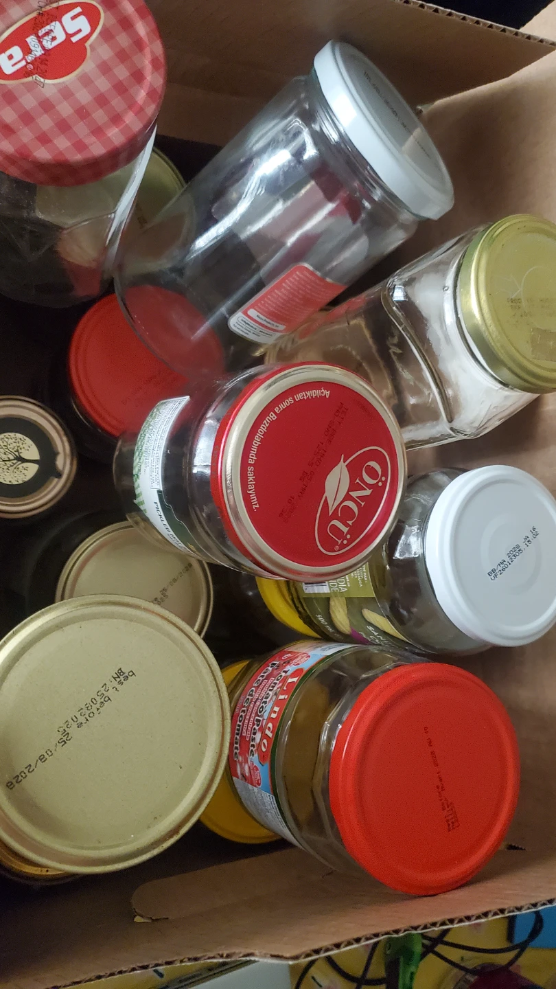 Glass jars