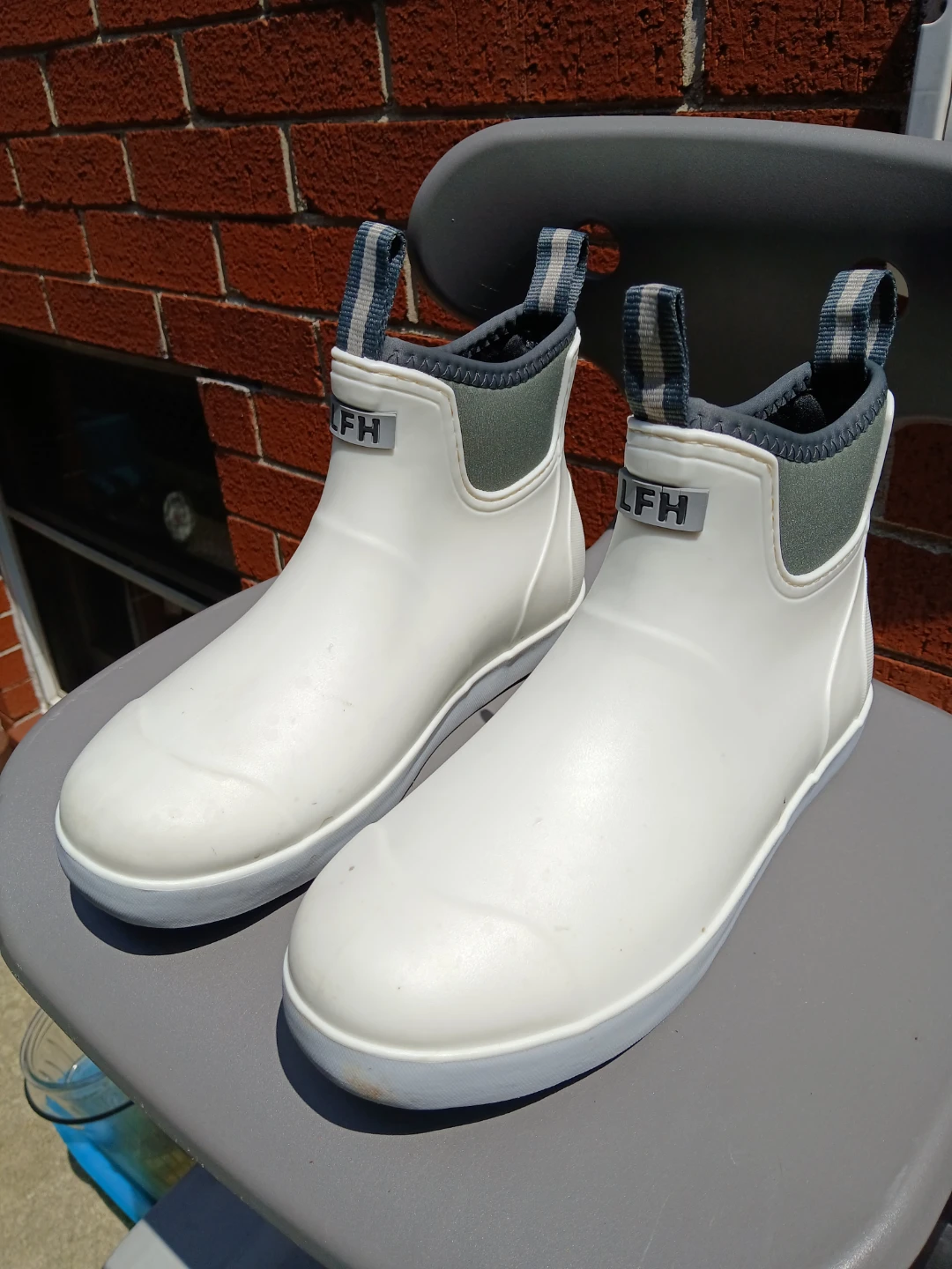 LFH White Waterproof Ankle Rain Boots Men's 8 - photo 3
