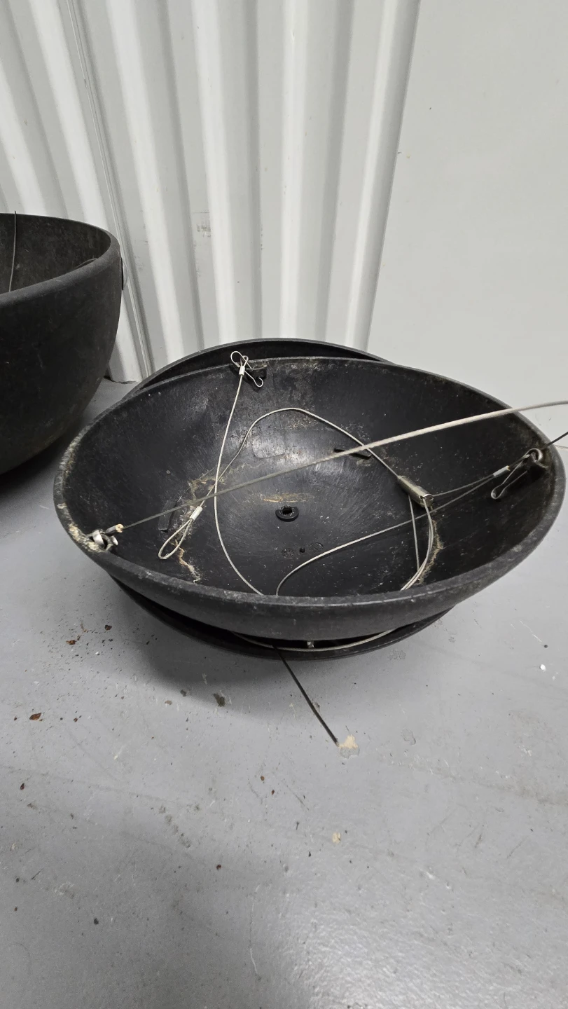 Set of 4 Black Hanging Planters - photo 3