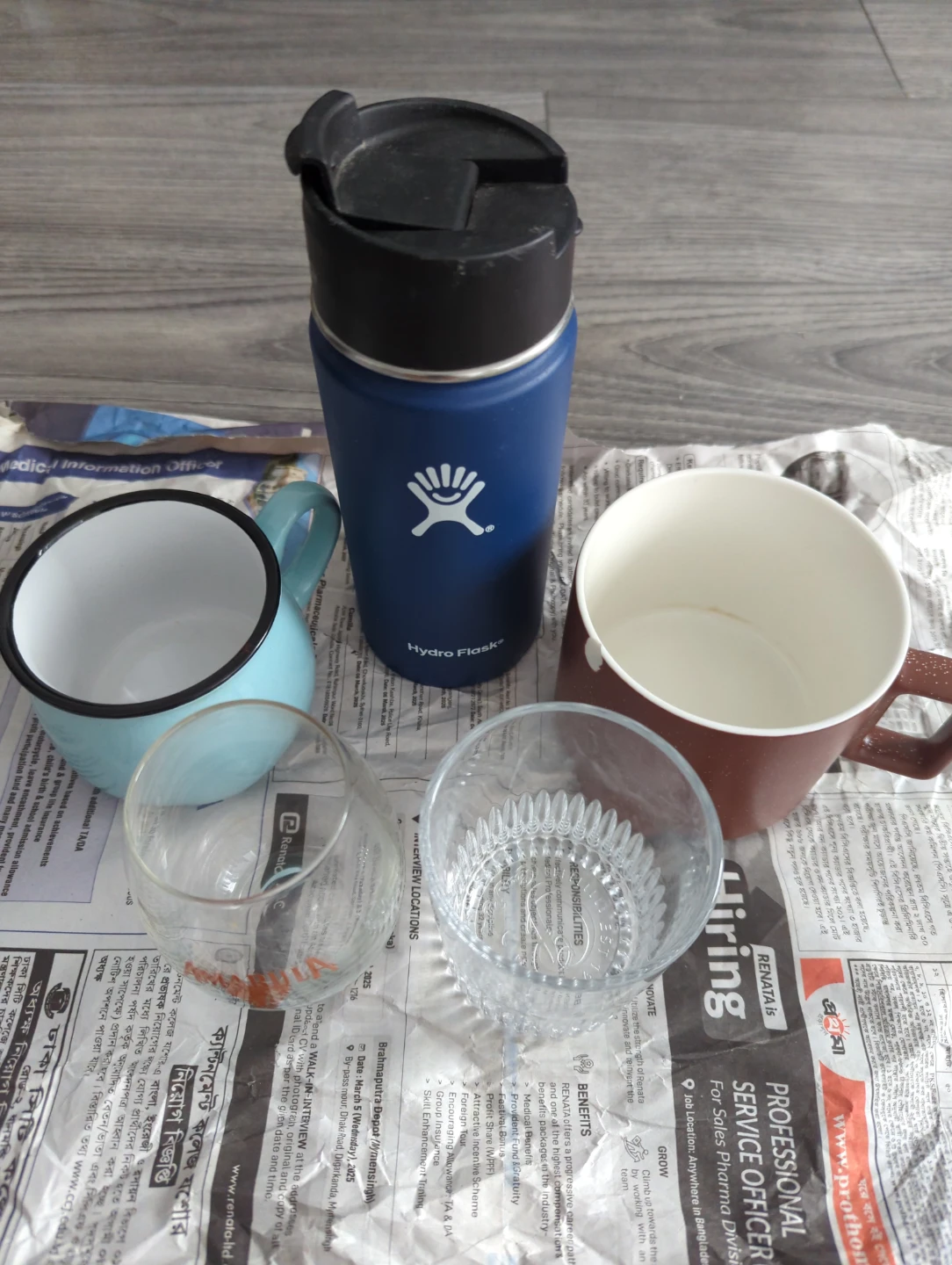 Mugs and hydro flask