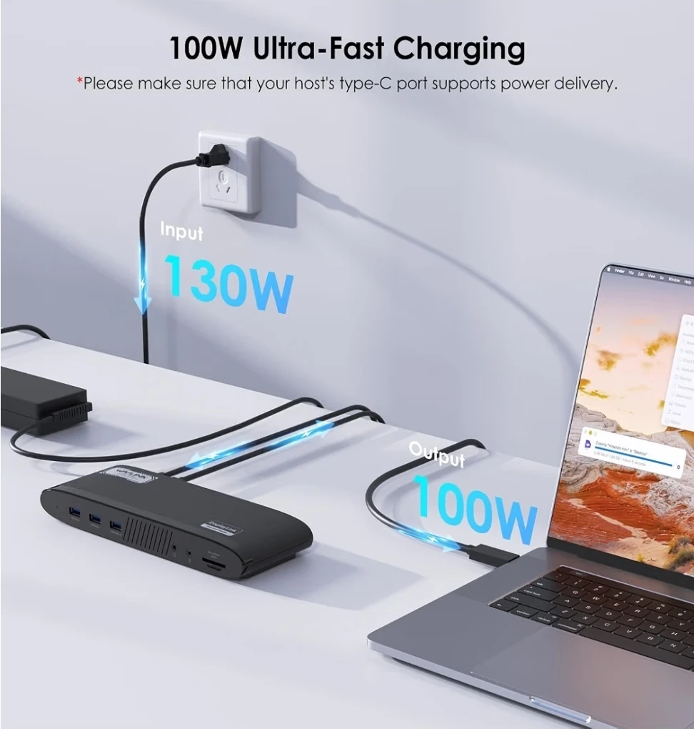WAVLINK Universal Dual 2K + 4K DisplayLink Docking Station - photo 5