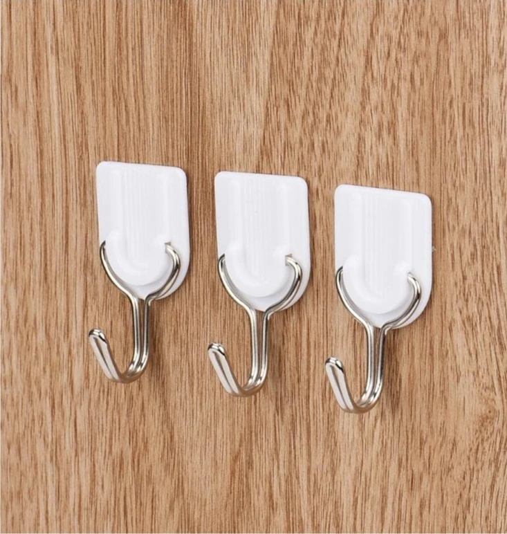 Heavy Duty Adhesive Hooks 6-Pack | Waterproof Wall Hooks - photo 2