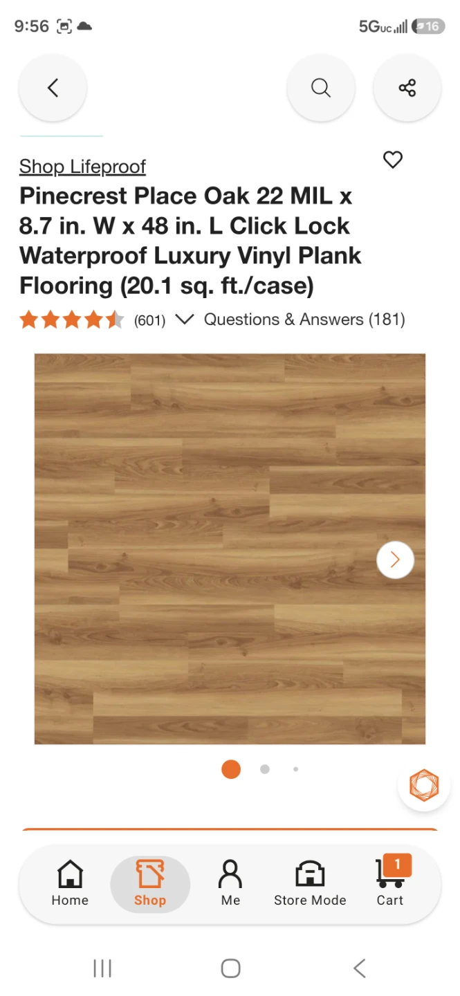 Lifeproof Pinecrest Place Oak Luxury Vinyl Plank Flooring