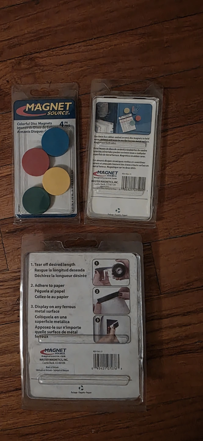 Magnet Source Colorful Disc Magnets & Adhesive Tape - photo 2