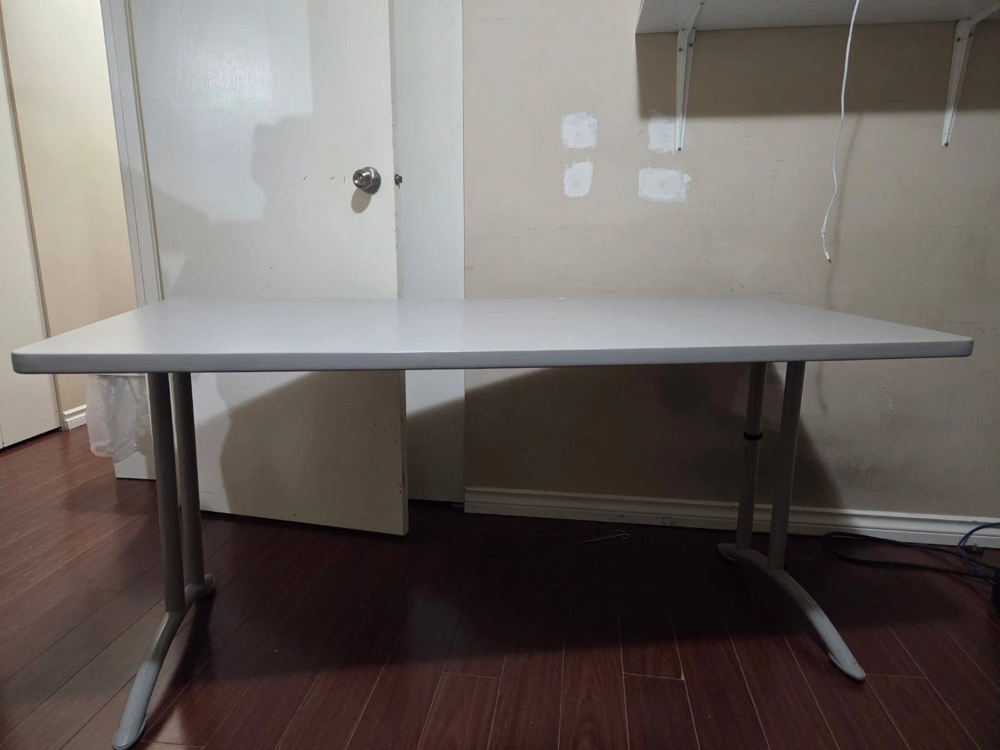 Grey Rectangular Office Desk - photo 5