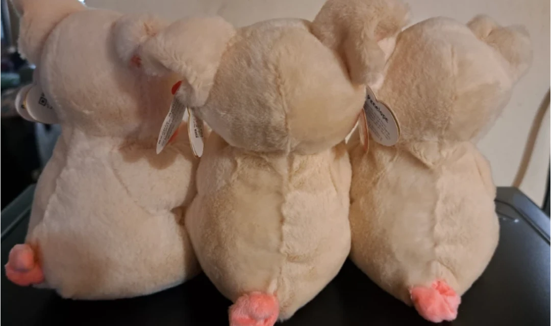 Ty Beanie Bellies, Penelope Pig Plush Toy x 3 (Little Pigs) - photo 5