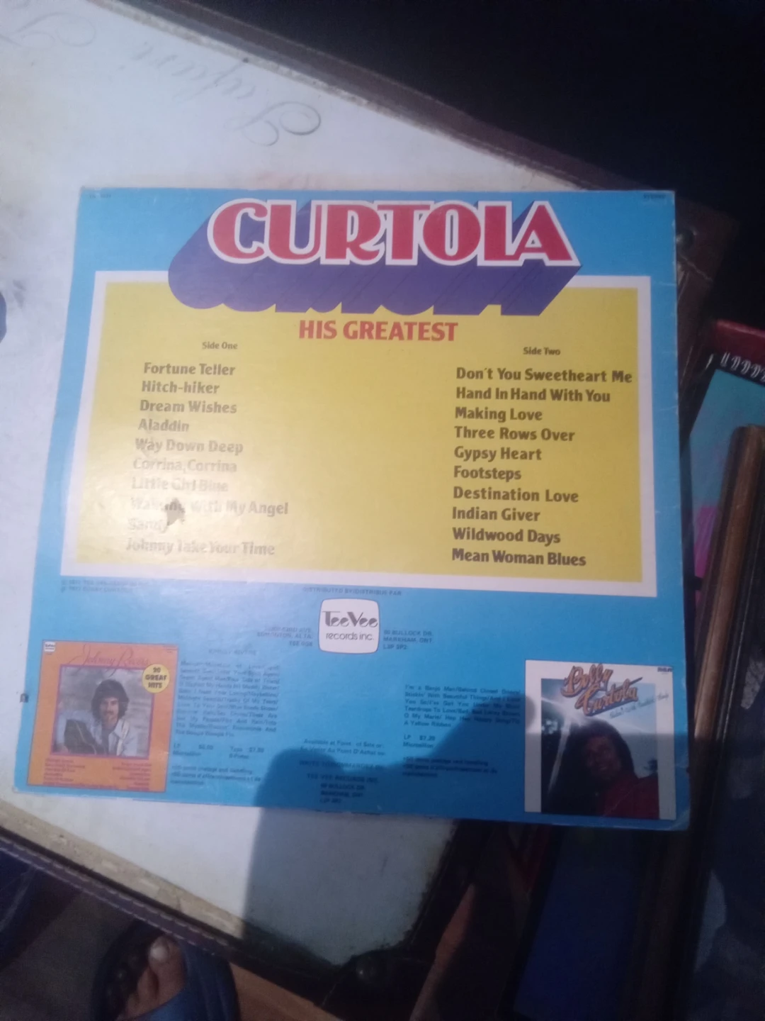 Curtola His Greatest 20 Hits Vinyl Record - photo 2