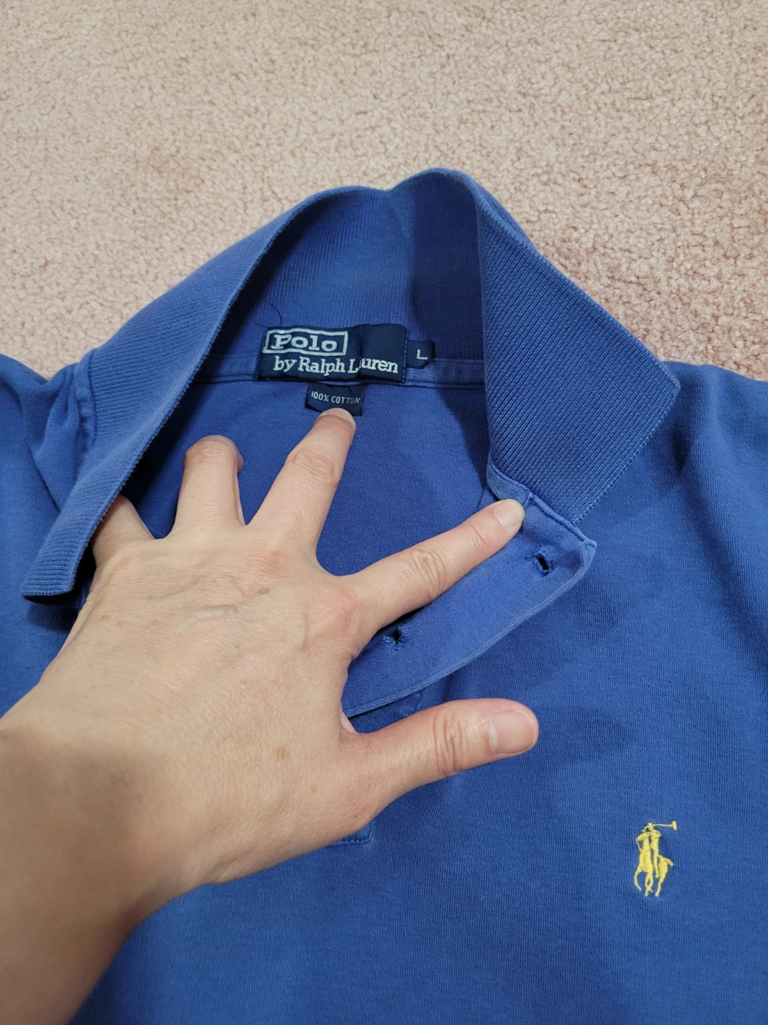 Polo Ralph Lauren Men's Blue Polo Shirt Size SM⚽️ - photo 2