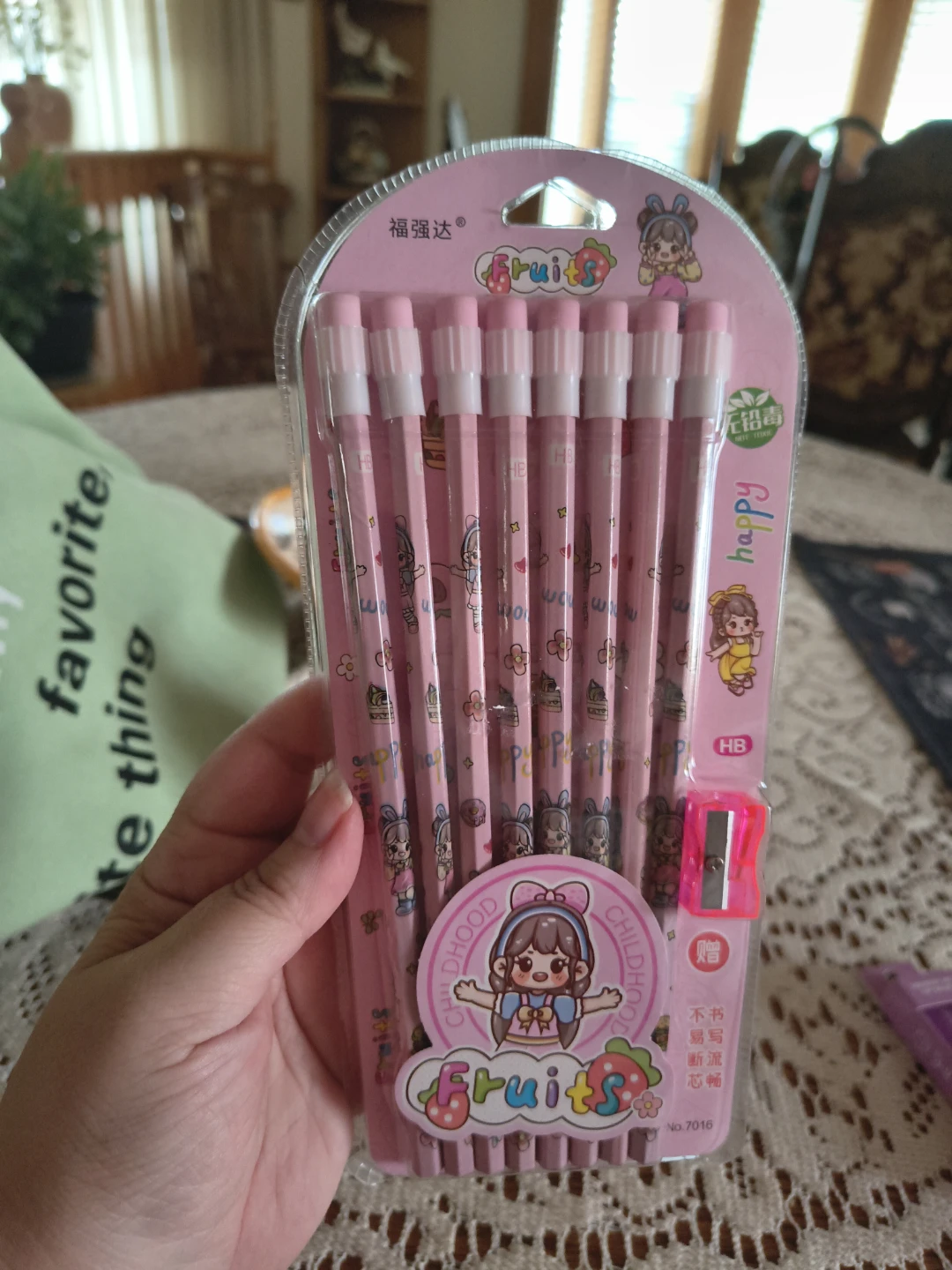 BACK TO SCHOOL!! Fruits Pink HB Pencil Set with Sharpener - photo 4