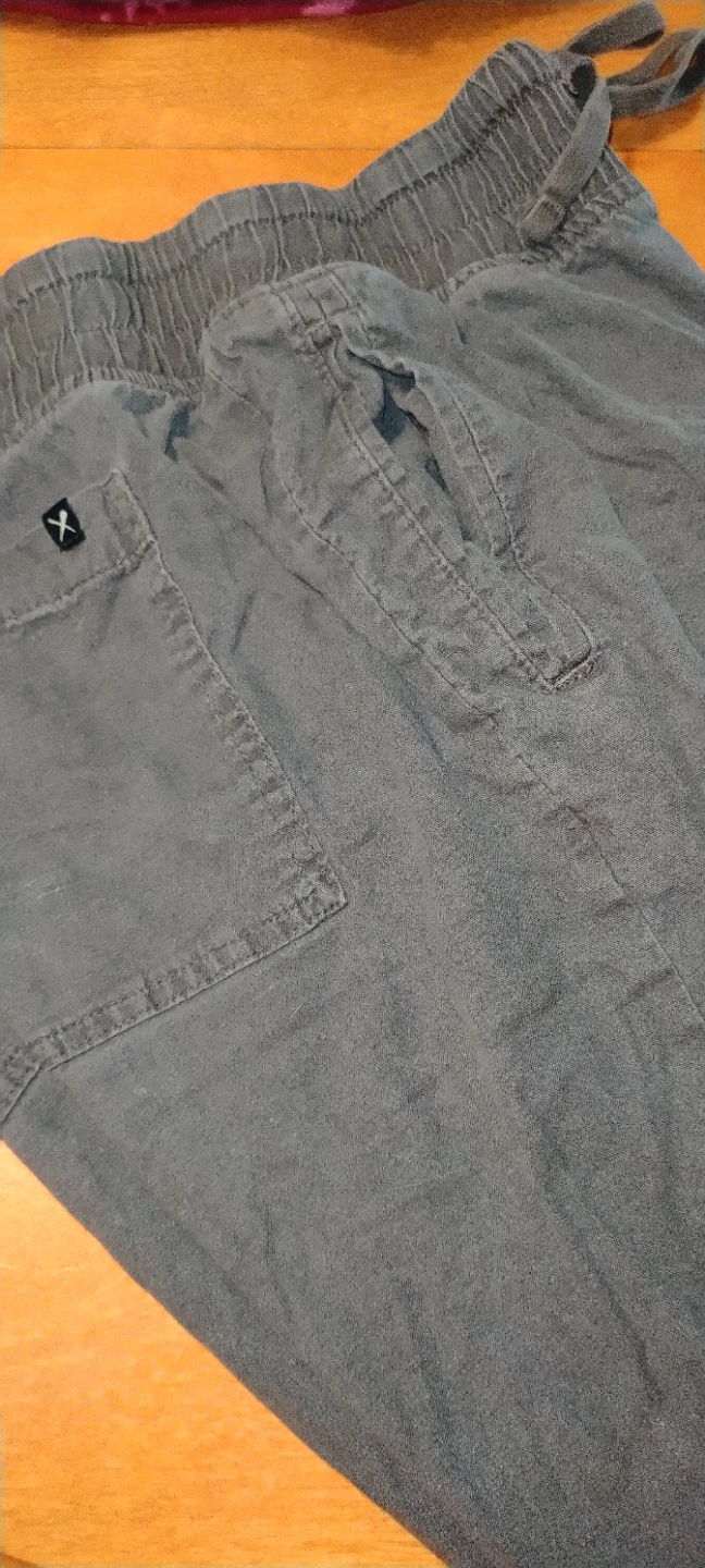 Grey Elastic Waist Pants - photo 2