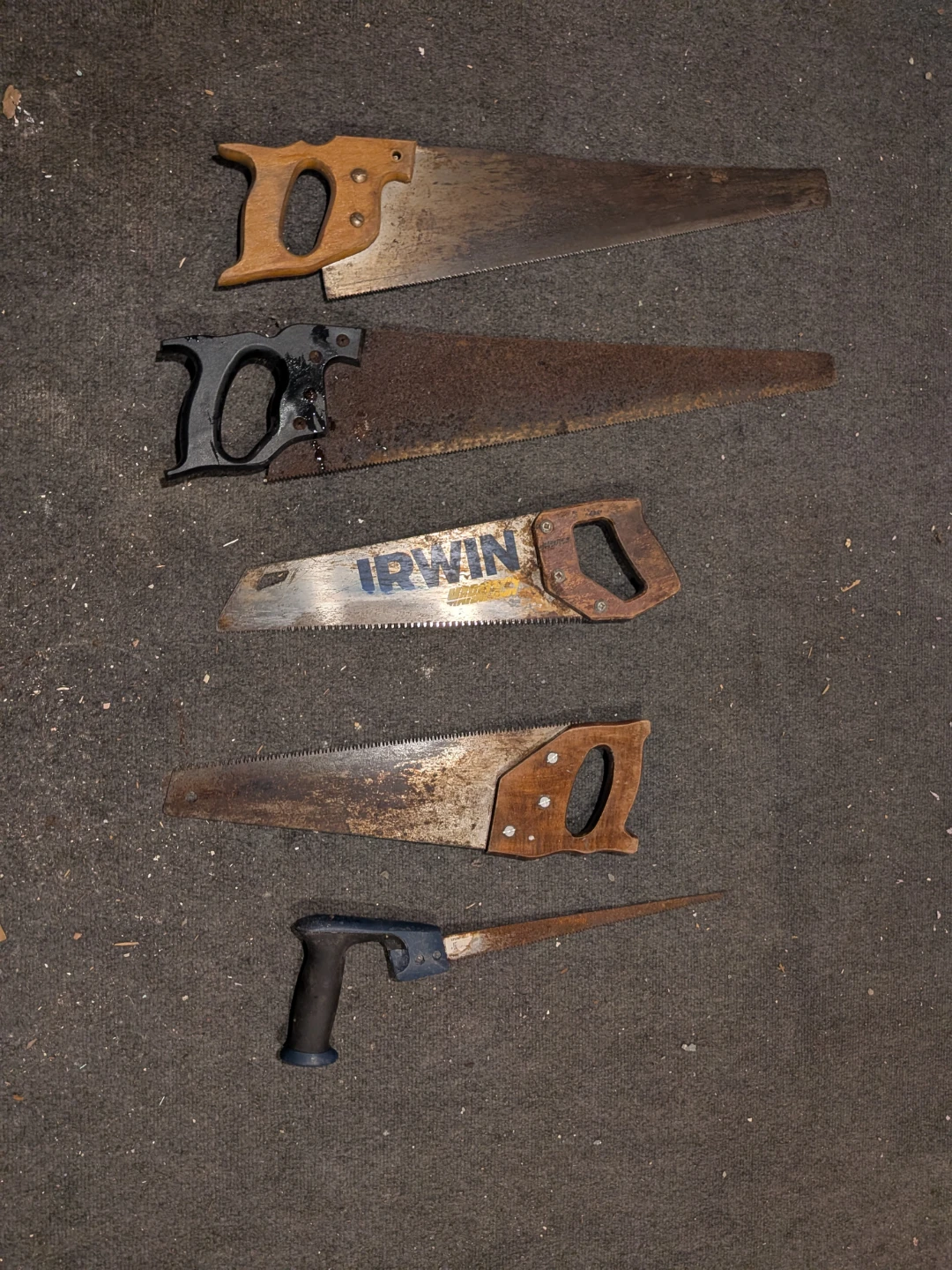 Assorted Hand Saws and Hacksaws