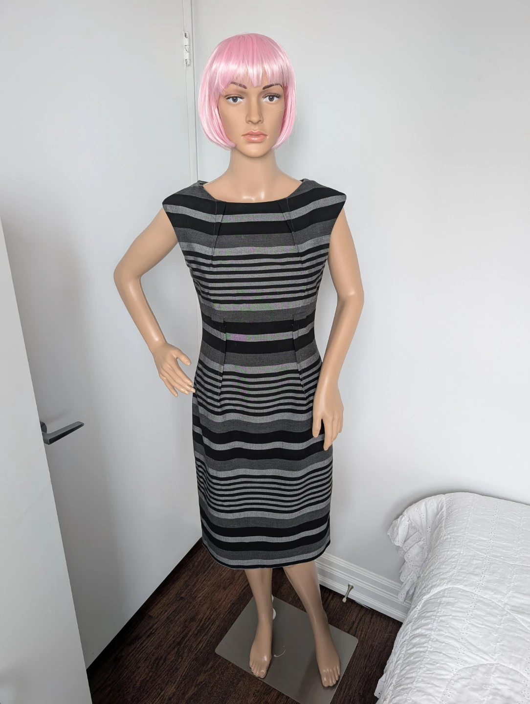 Calvin Klein Striped Sheath Dress