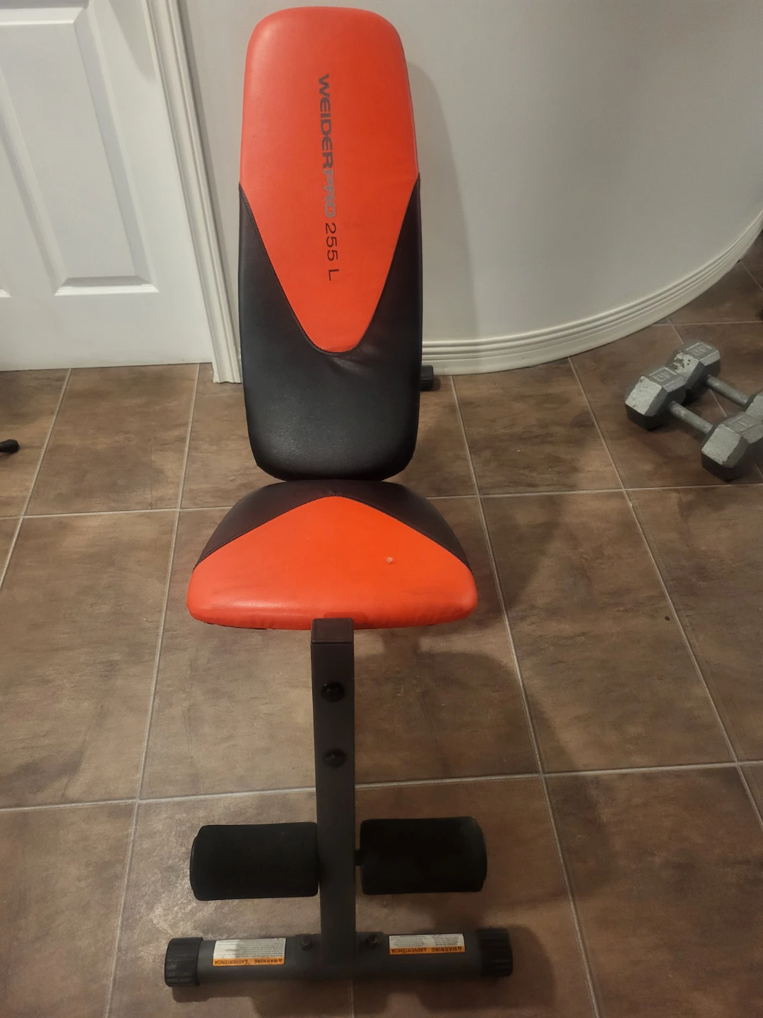 Weider Pro 255L Bench and Dumbells