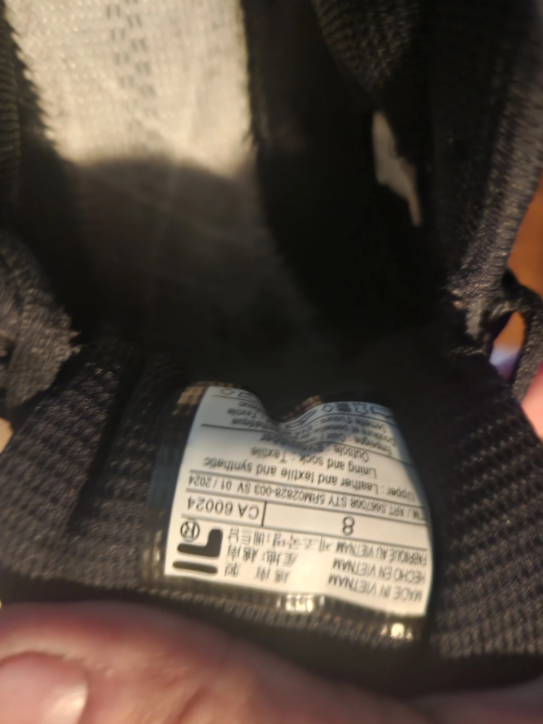 Fila Running Shoes Black Size 8 - photo 4