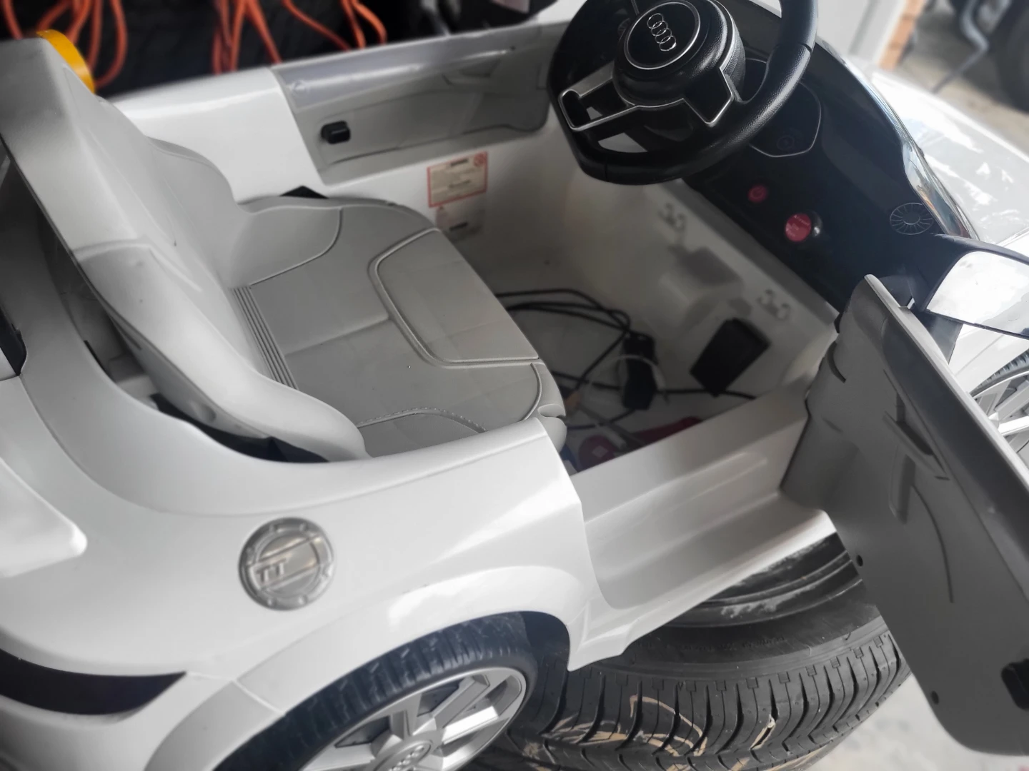 White Audi TT RS Quattro Ride-On Car for Kids - photo 4