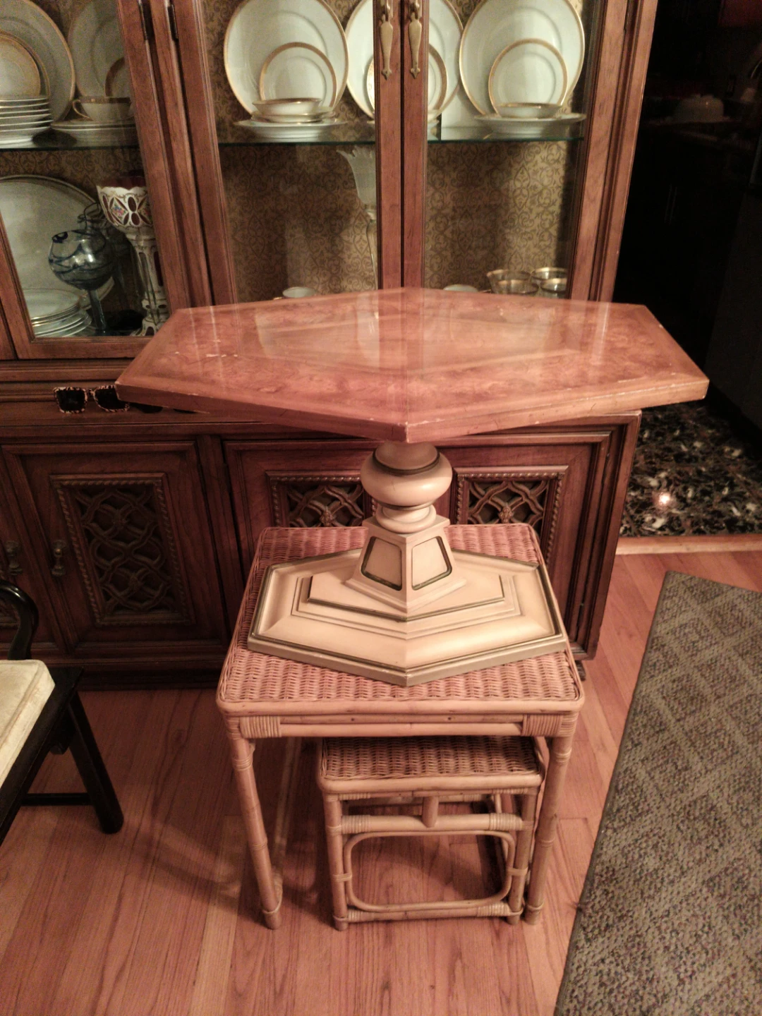 Octagonal Pedestal Tables (SET OF TWO) - photo 2