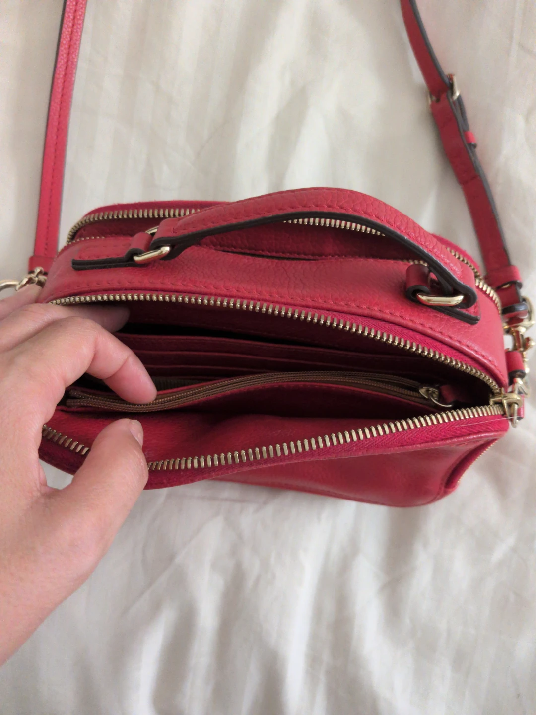 Dooney & Bourke Crossbody Bag - Red Leather - photo 3