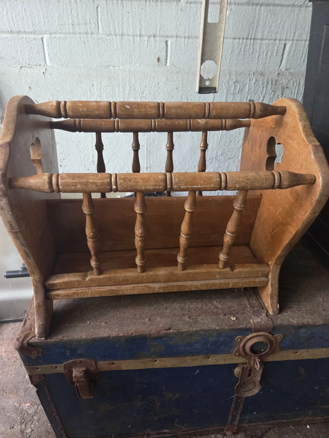 Wooden Magazine Rack