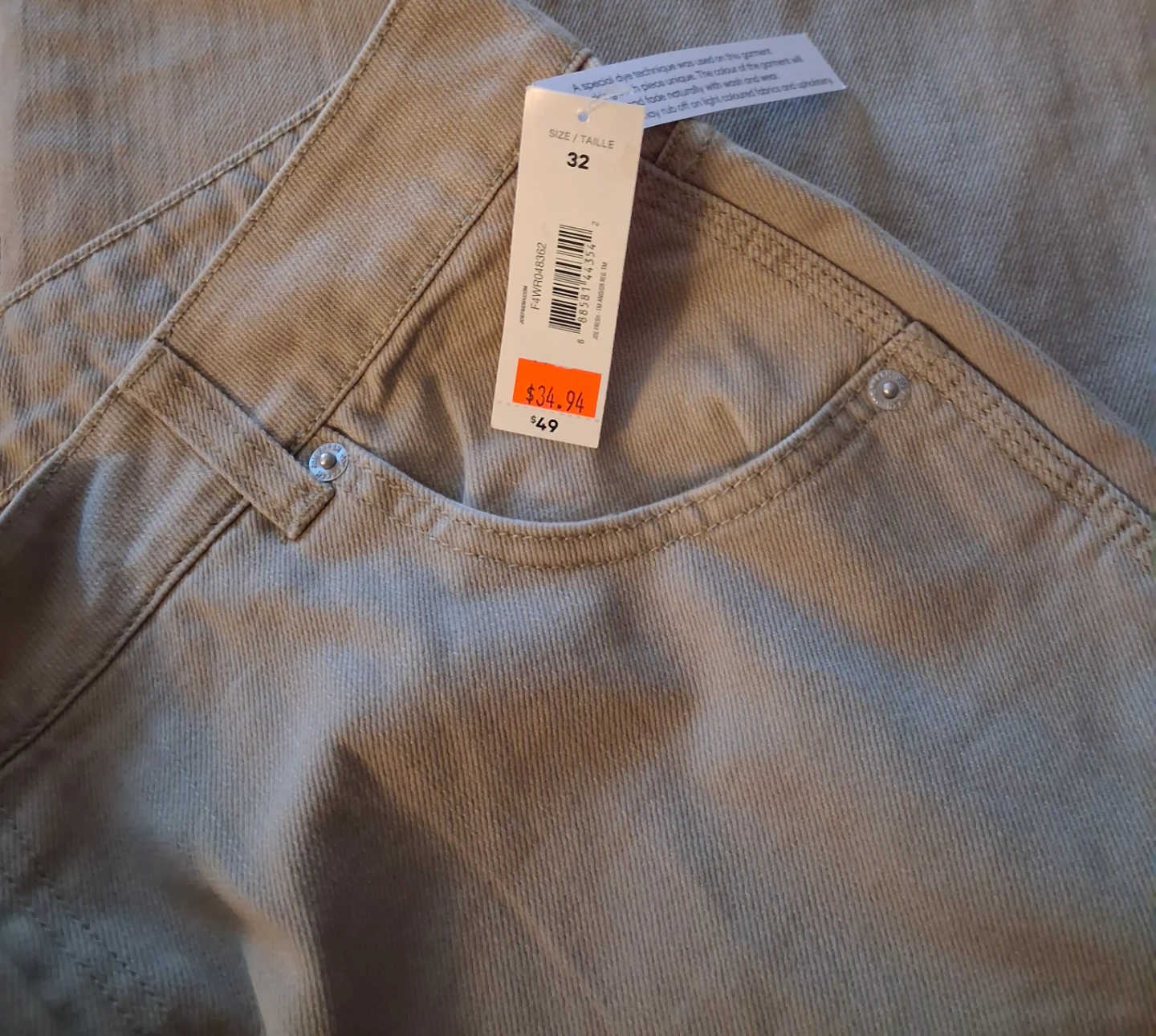 Joe Fresh Khaki Pants Size 32 - photo 2