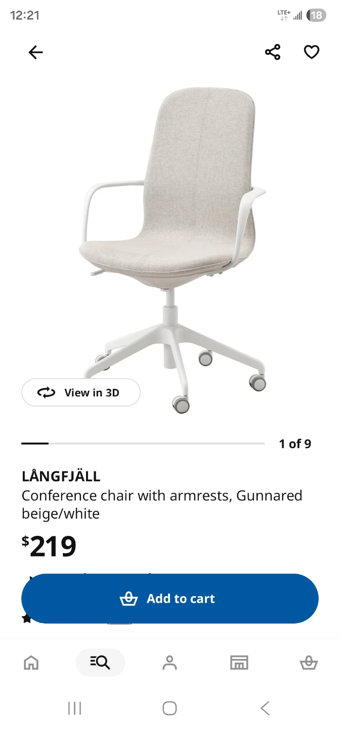 Ikea conference chair with armrests - photo 3