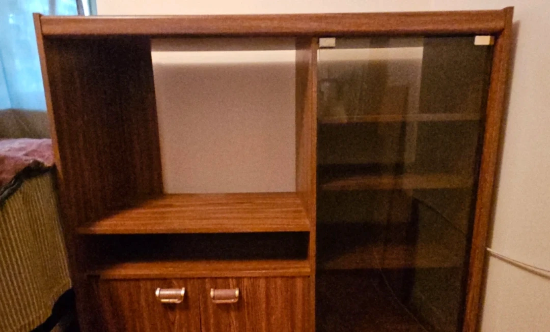 Vintage Wooden Entertainment Stand