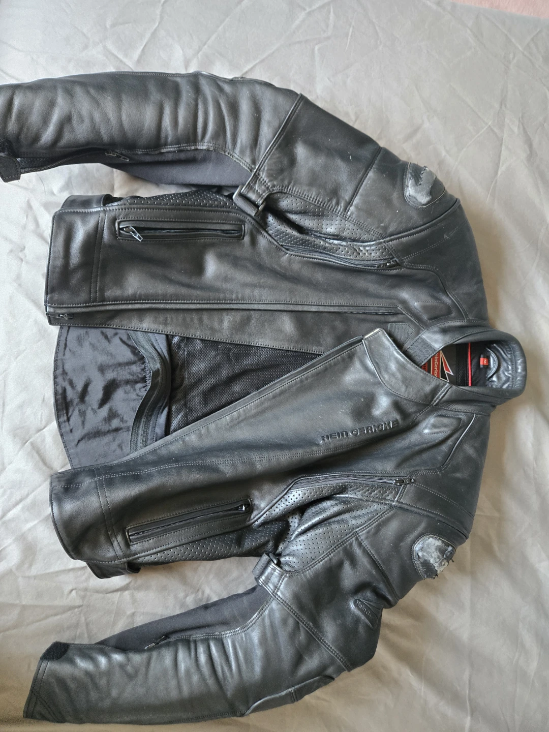 Hein Gericke Leather Motorcycle Jacket - Size M