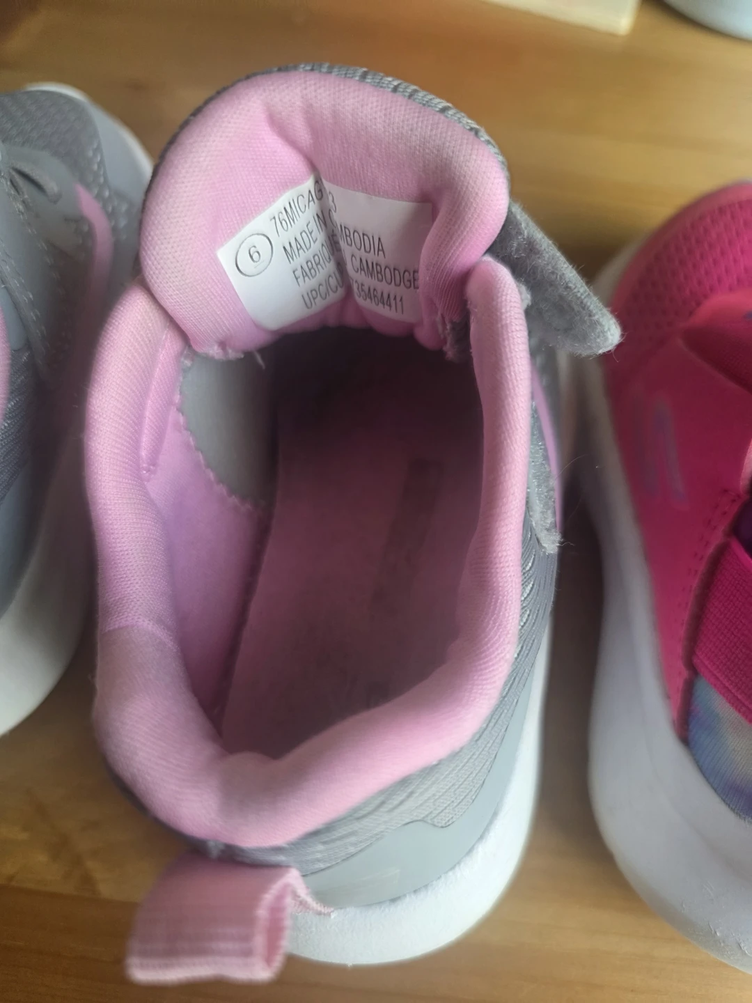 Pink and Grey Toddler Shoes - photo 3