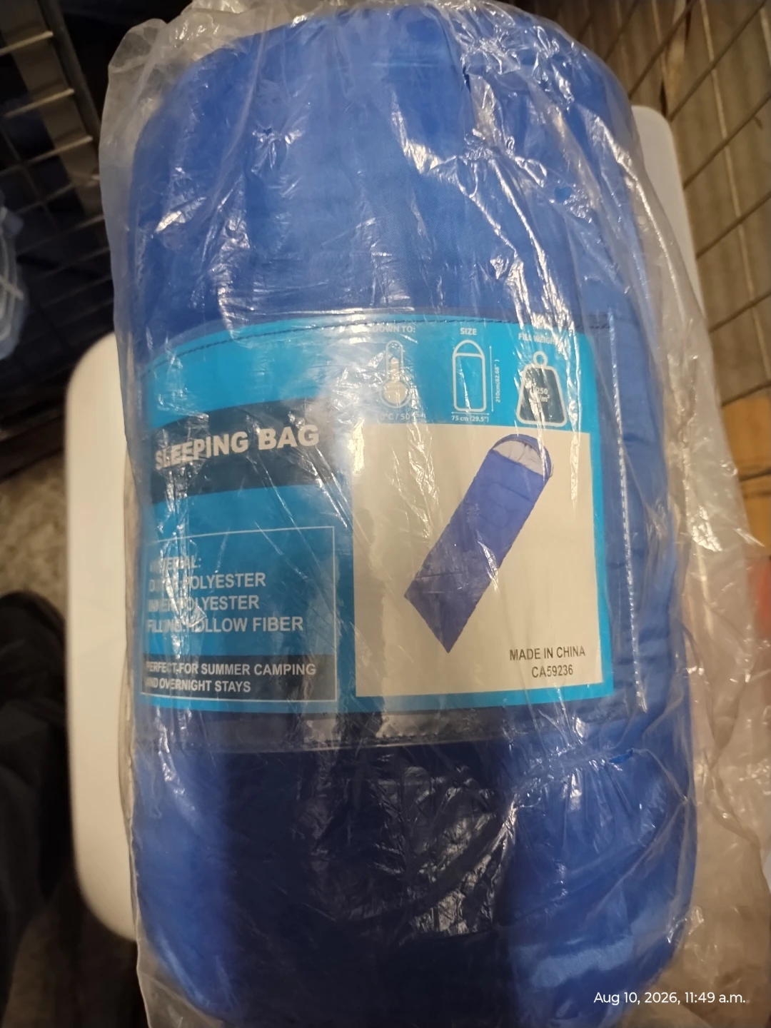 NEW Blue Sleeping Bag – 10°C – 210 × 75 cm – Camping - photo 5