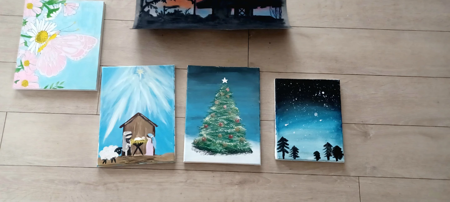 Assorted Hand-Painted Canvases - photo 3