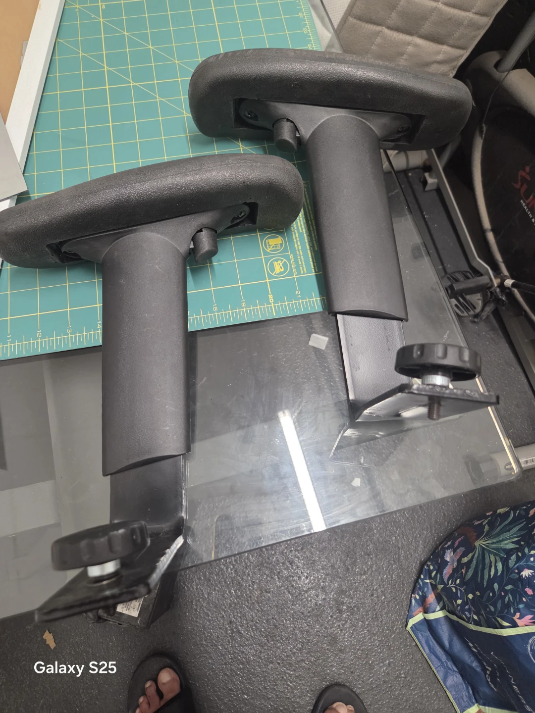 Pair of Black Adjustable Armrests - photo 2