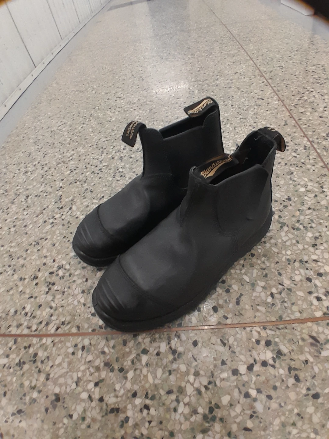 Blundstone Black Leather Safety  Boots Solid Men's Size 12 - photo 5