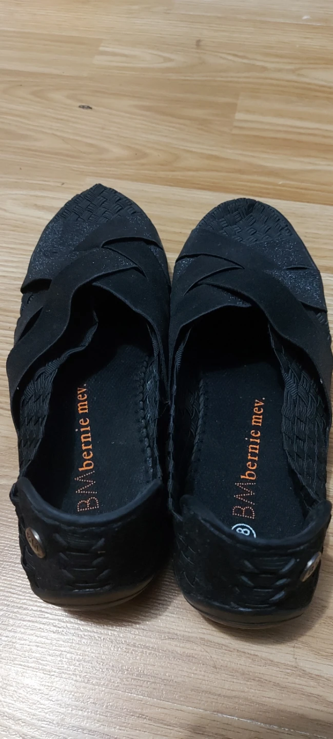 Bernie Mev. Black Woven Flats Size 38 - photo 2