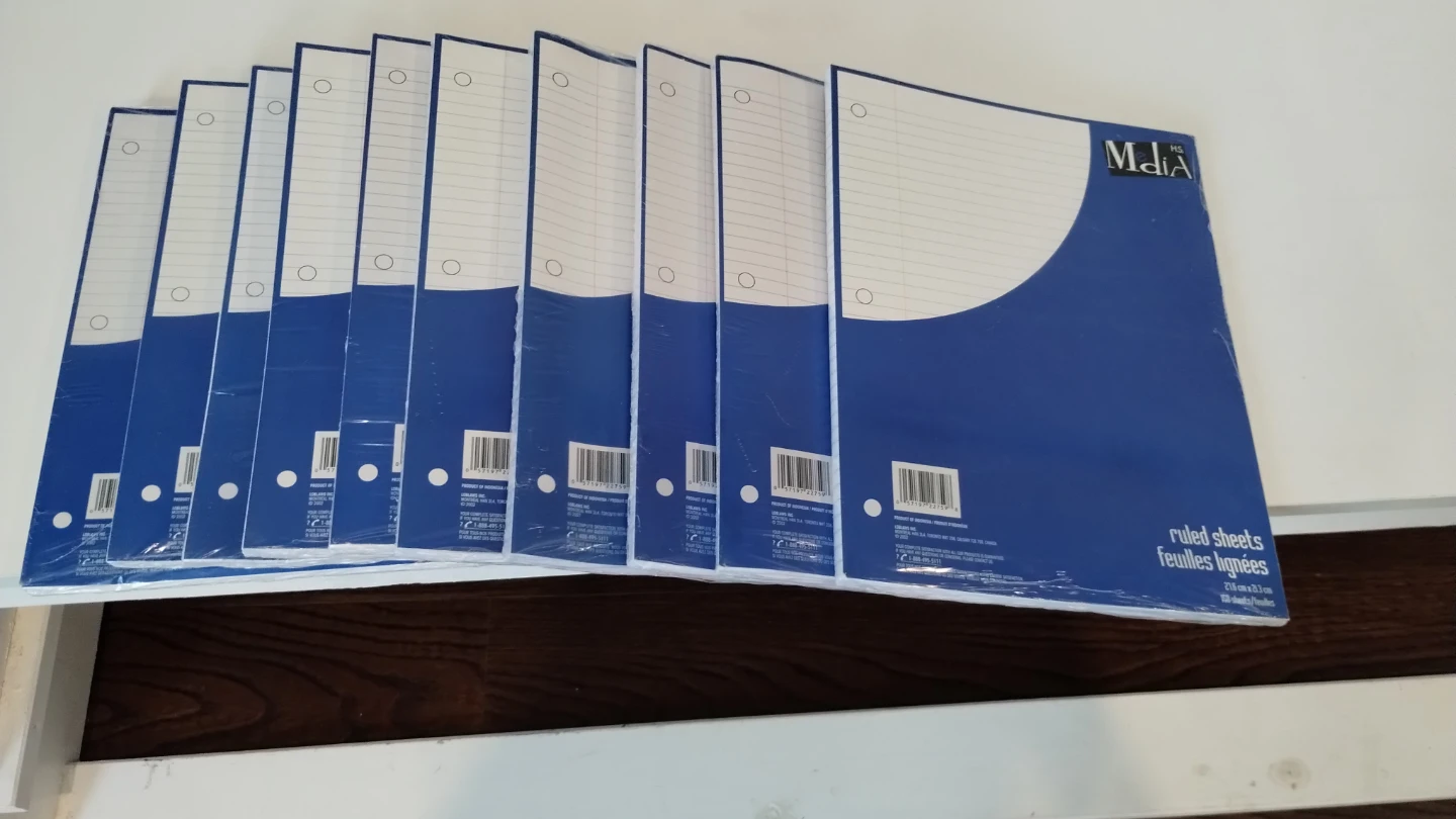 Maia Ruled Sheets - 10 Pack