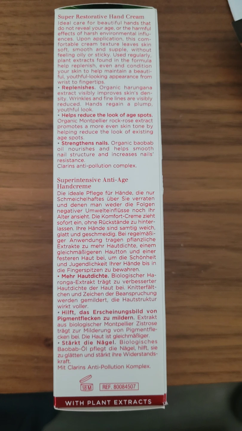 Clarins Super Restorative Hand Cream 100 mL - photo 3