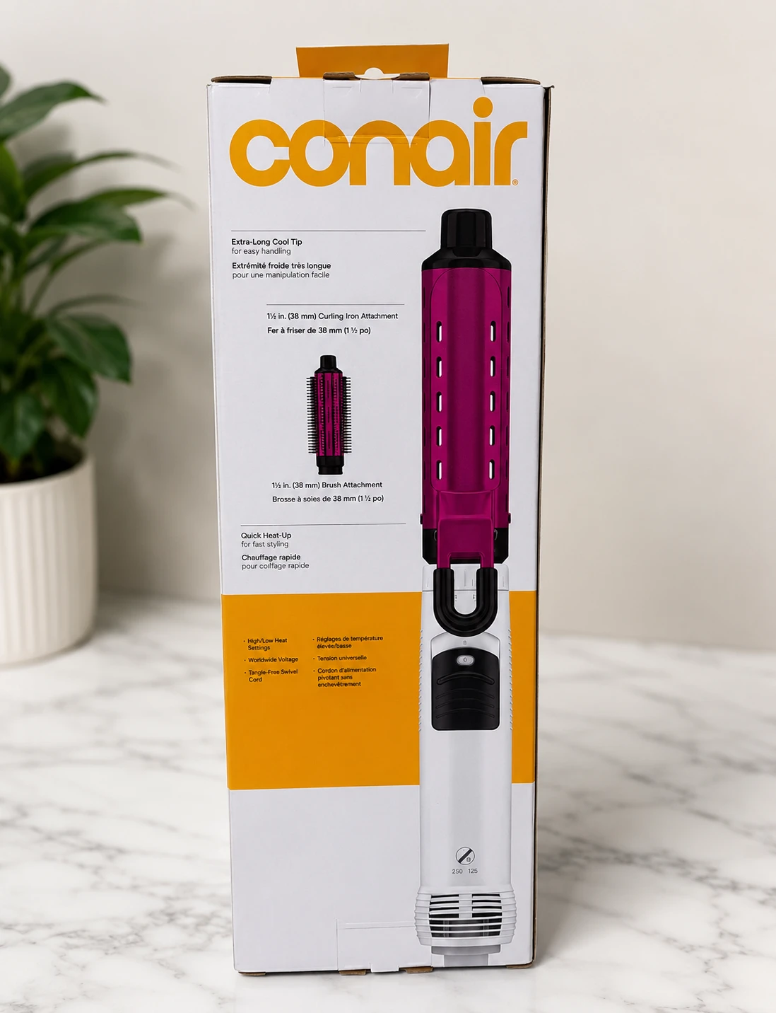 Conair CD160WNC 1-1/2-Inch Hot Air Curling Iron and Brush