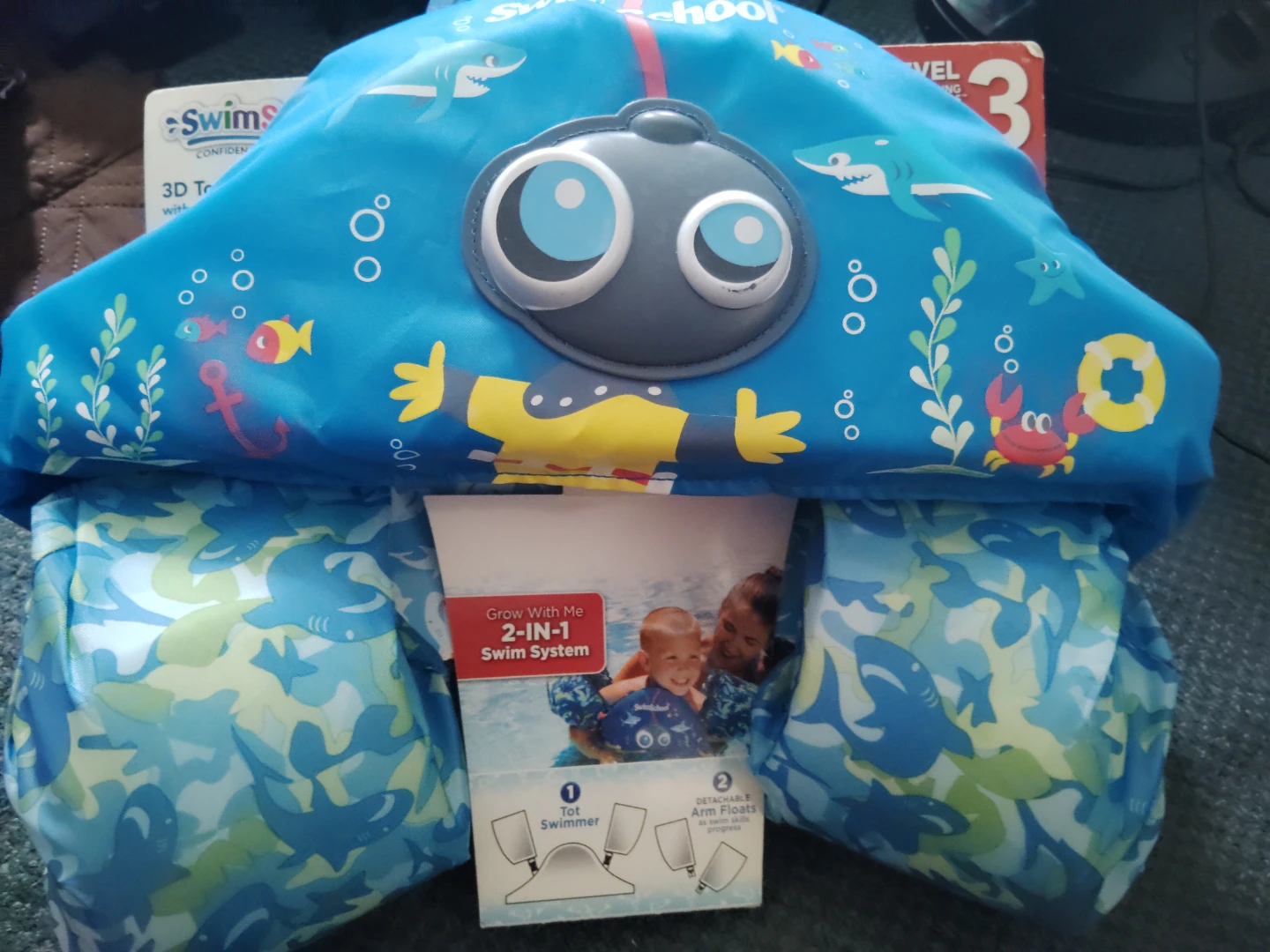 SwimSchool 3D Tot Swimmer 2-in-1 Swim System
