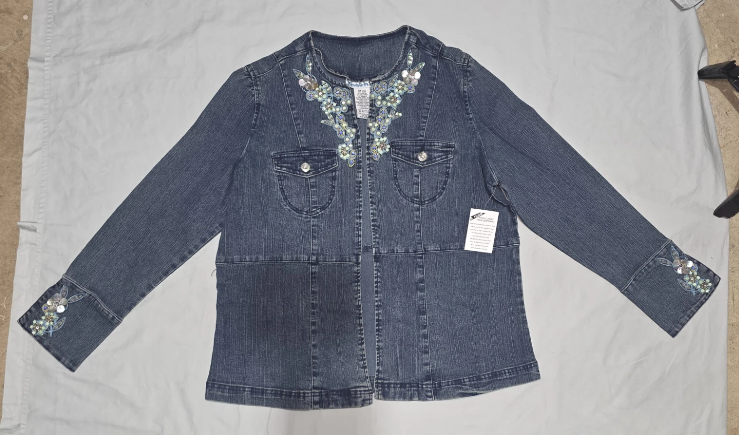 Style & Co. Embellished Denim Jacket