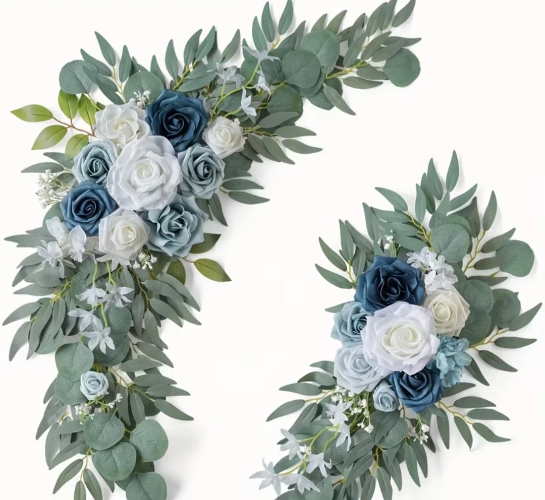 Artificial Flower Swag and Bows