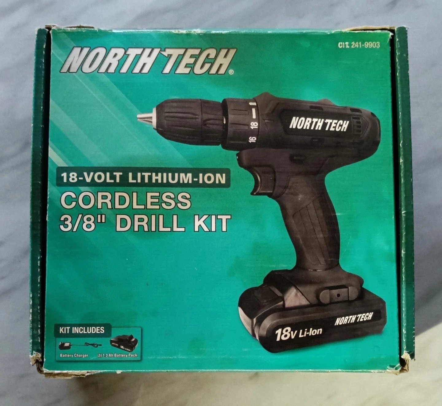 North Tech 18-Volt Cordless Drill (New)