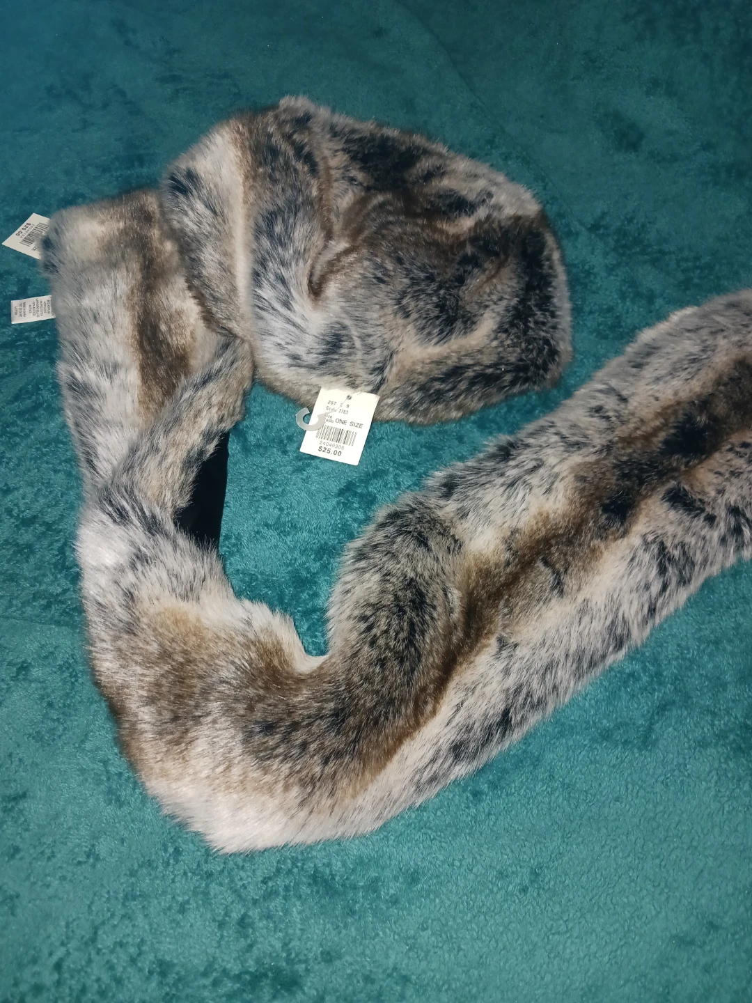 Faux Fur Hat and Scarf Set