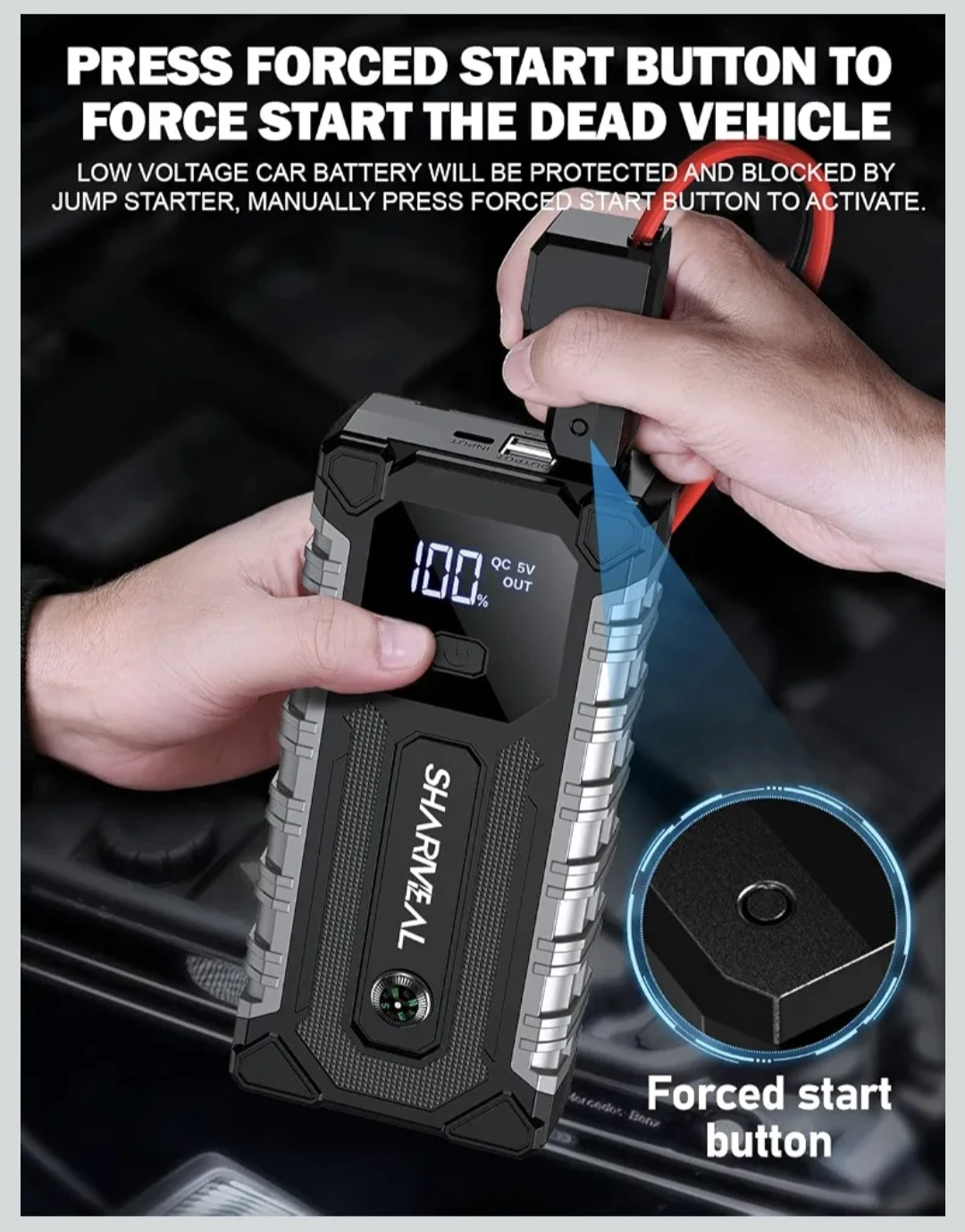 SHARMEAL 7000A Jump Starter - photo 5