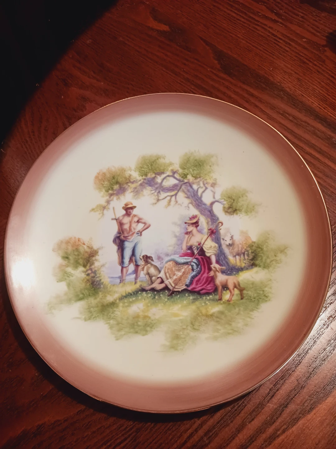 Gorgeous Antique Handpainted Decorative Plate