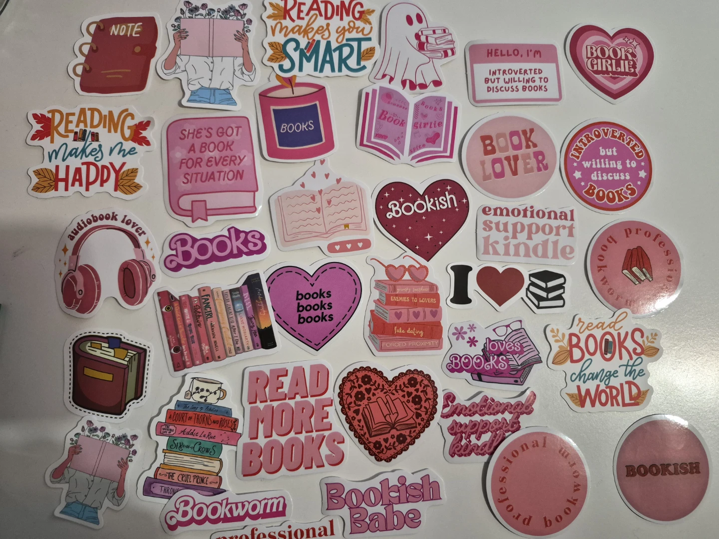 Book Themed Stickers