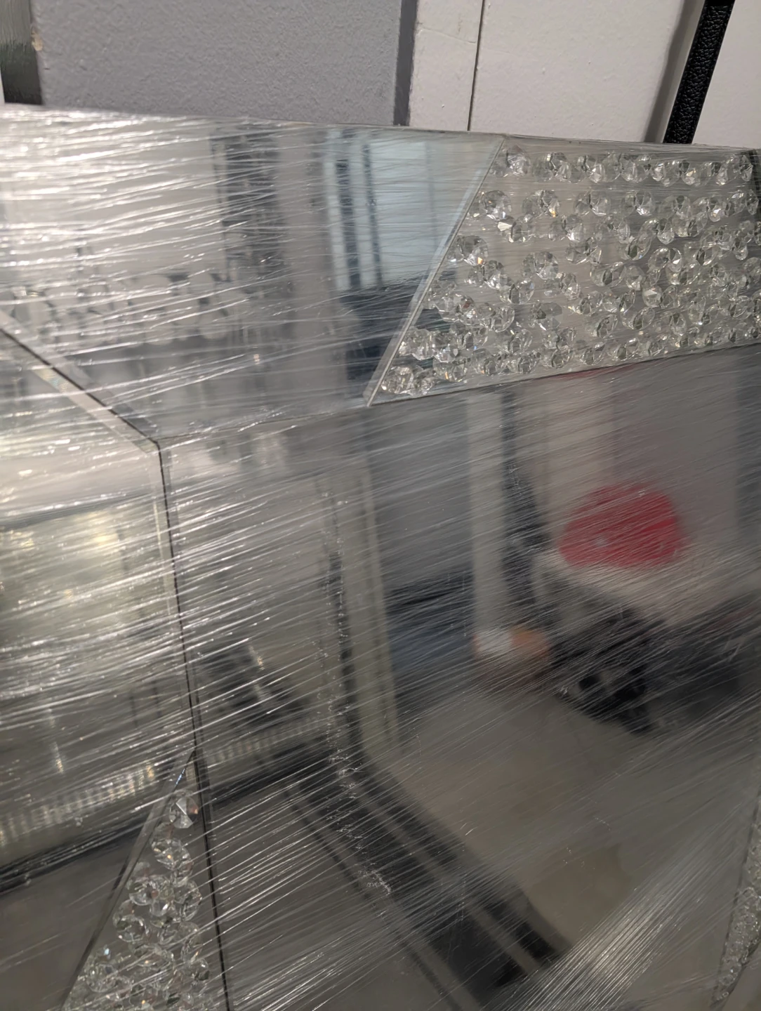 Decorative Wall Mirror with Crystal Accents - photo 3